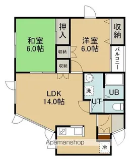 ファミールかとう【3階】の間取り